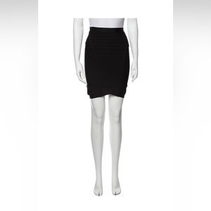 Herve Leger Black Mini Skirt